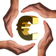 grader des euros sous la main